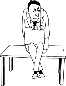 Daunted writer